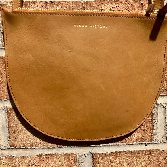 Minor History Leather Smile Crossbody Handbag Bag - Oiled Saddle - Picture 5 of 13